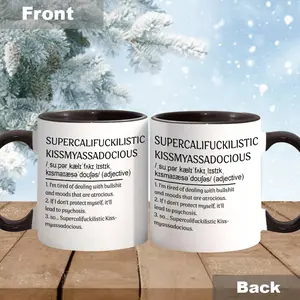 Supercalifuckilistic Kissmyassadocious Funny Coffee Mug, Gift For Coworker, Family, Best Friends, Christmas Gift  - scs15557 Ceramic Classic Beverage Drinkware Stylish Rack