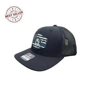 [TOP TRENDING 2026] Code 4 Hat - Thin Blue Line Design with Patch, Adjustable Fit, Adjustable Closure