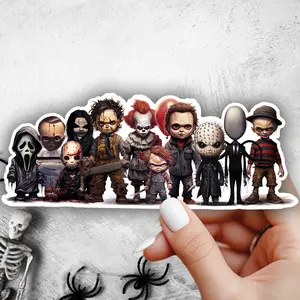Cute Halloween Slasher Movie Sticker - Group Sticker!