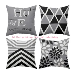 4pcs Boho Style Pillow Covers, 18x18 Inch Living Room Sofa Decorative Cushion Sets, Spring Summer Bedroom Car Seat Decoration (no Pillows)