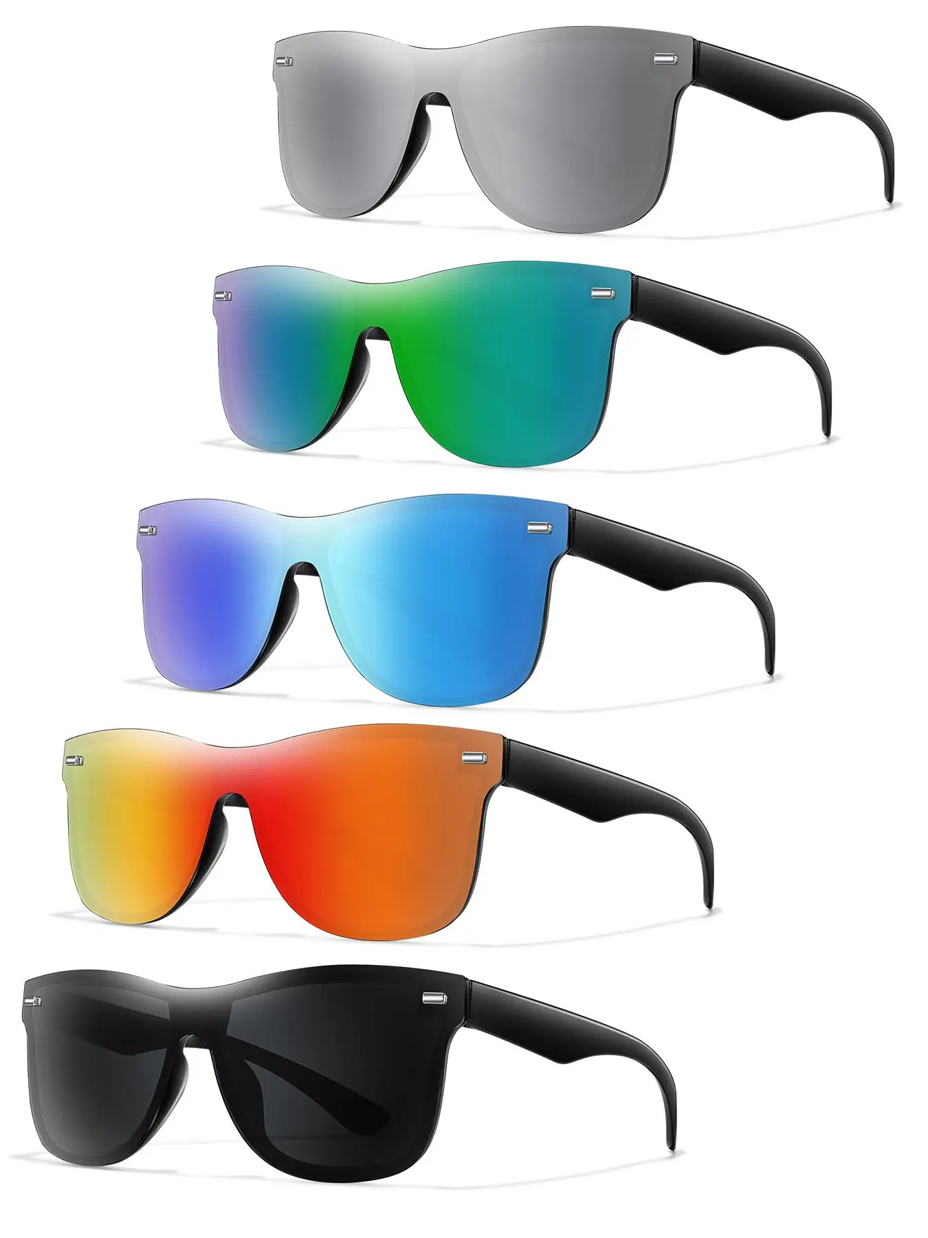 Unisex Simple Style Tinted Lens Sunglasses, Casual Flat Top Frame Glasses Trends 2024 for Women, Fashionable Sunglasses for Outdoor Activities for Daily Use