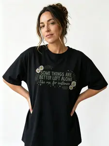 Funny Introvert Shirt Women Sarcastic Floral Graphic Tee