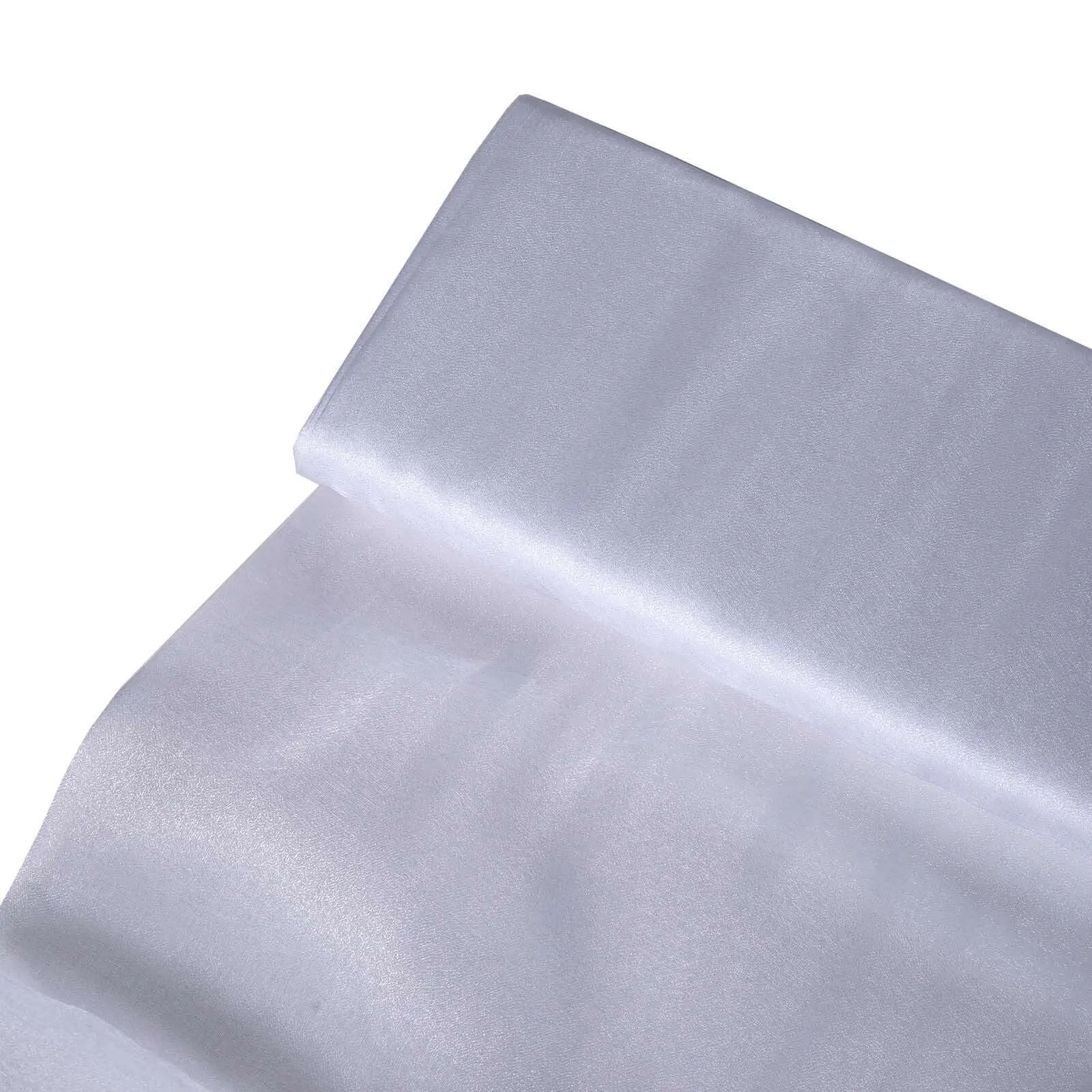 White Solid Sheer Chiffon Fabric Bolt - 54"x10yd DIY Voile Drapery Fabric for Decorations, Ceilings, Draping, Costumes, Crafts