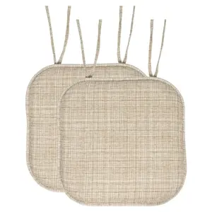 Aria Memory Foam Non-Slip Chair Cushion Pad with Ties