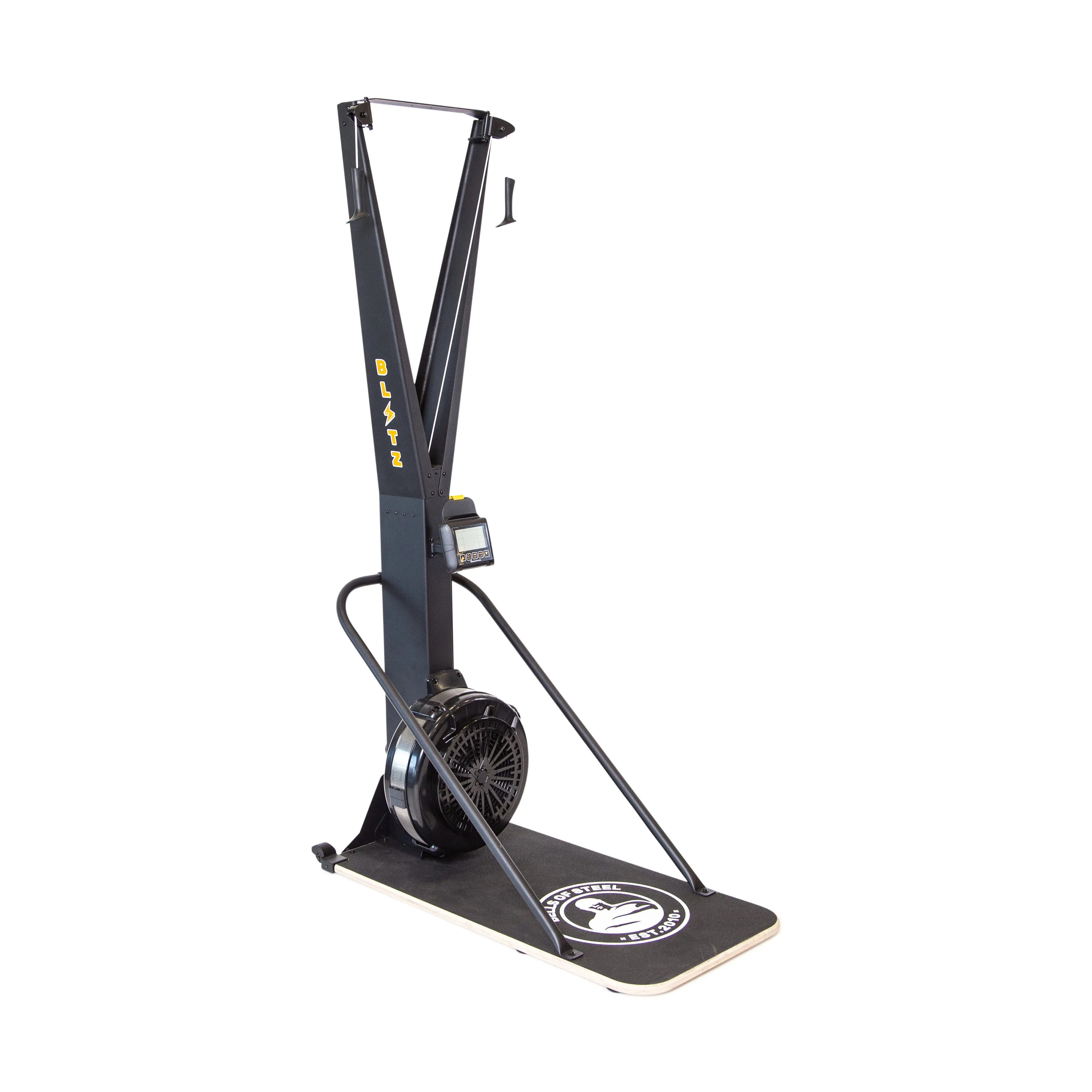Bells of Steel Blitz Ski Trainer - Adjustable, Joint-Friendly Cross-Country Ski Machine with Floor Stand, Home Workout Equipment for Full-Body Training
