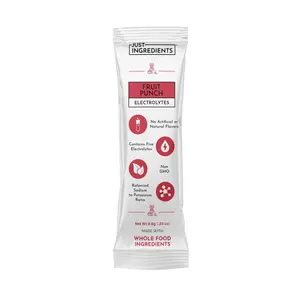 Just Ingredients Fruit Punch Electrolytes Stick [1 Individual Stick] | Hydration Drink Mix with Coconut Water, Sea Salt, and Trace Minerals – Supports Energy, Recovery, and Electrolyte Balance*