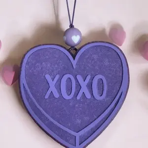 Scent-Sationals Purple Valentine’s Day Heart Car Freshie Air Freshener