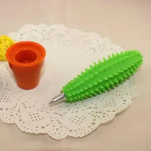 1/3pcs Cactus Plant Ballpoint Pen Adorable and whimsical cactus plant design Soft silicone grip for a cloud-like writing experience Mother's Day Father's Day Christmas Easter Back-to-school season gift Aesthetic Pens (Designs shipped at random)
