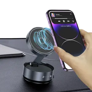 360° Rotatable Magnetic Car Phone Holder, Car Navigation Holder One-hand Operation Non-slip, Strong Magnet For Windshield and Dashboard, Kitchen, Bedroom, Office, Multifunctional Phone Accessories for iPhone Samsung Smartphone