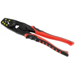 K Tool International  Professional Multipurpose Crimping & Wire Stripper - 1.5, 2.5, 6.0, 10 & 16 mm