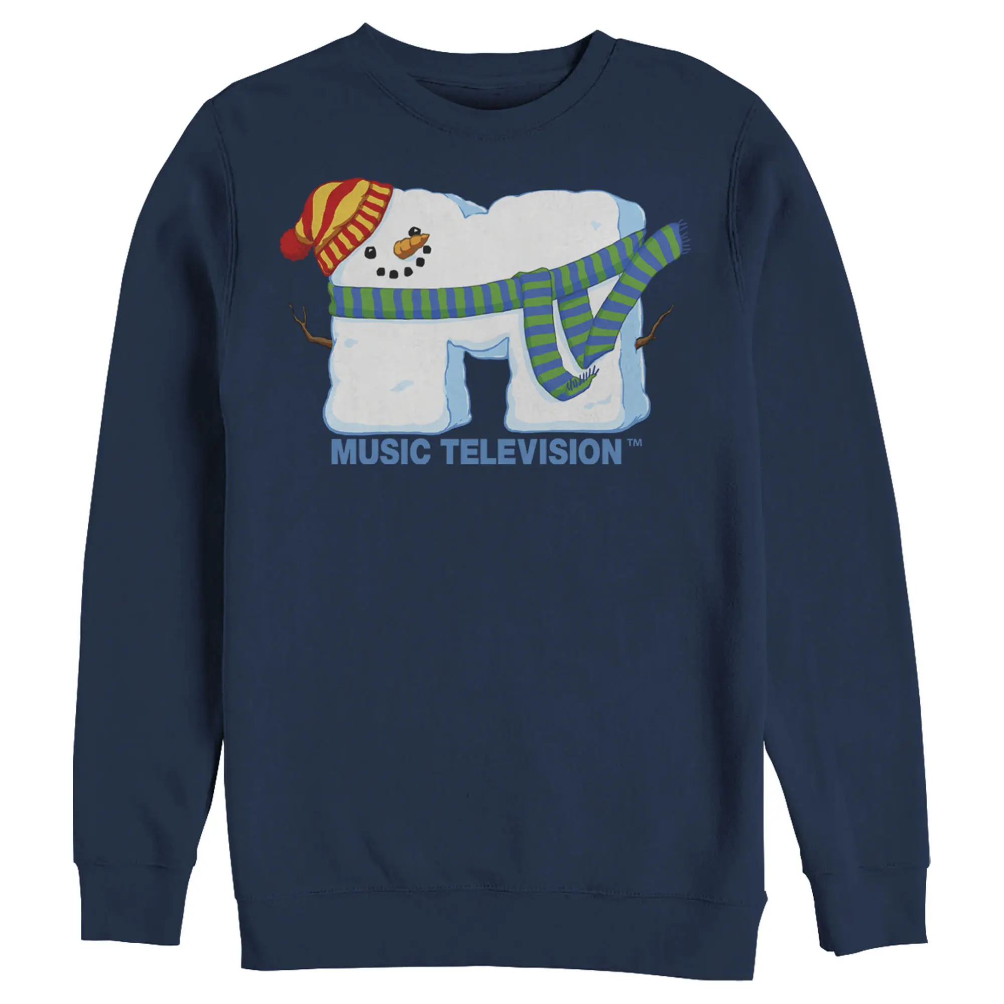 Men's MTV Christmas Snowman Logo Sweatshirt