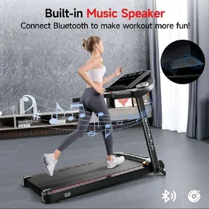 RHYTHM FUN Treadmills for Home, 8.0 MPH Walking Pad Treadmill with Incline up to 8%, Foldable Treadmill with Handles, Low Noise Walking Pad for 300 lbs