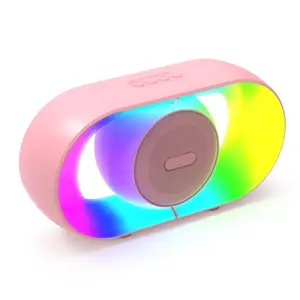 FM Radio Portable Bluetooth Speaker with Lights - Wireless, 24H Playtime, Rich Bass Stereo Sound | Bluetooth 5.4, TWS Pairing, USB Play | Outdoor Speaker, Ideal Christmas Gift