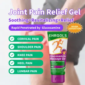 【BUY 1 GET 1 FREE】Ehrgols Joint Massage Gel with Glucosamine & Turmeric for Knee Back Shoulder & Hand Relief Non-Greasy Fast-Absorbing Warm Sensation Cervical Pain Relief