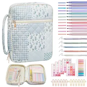 Bible Cover Case for Women Large Bible Cover with Durable Handle Quilted Design Bible Carrying Case for Girls Bible Study Supplies Accessories, Mother Day, Christmas Christian Gifts for Women