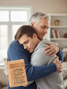 [Gift for Son] Genuine Leather Wallet & Card Holder for Son, Personalized Graduation Gift, Men's Wallet, Perfect Card Holder Birthday Gift