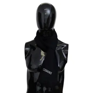 Missoni Black Wool Unisex Neck Wrap Shawl Scarf