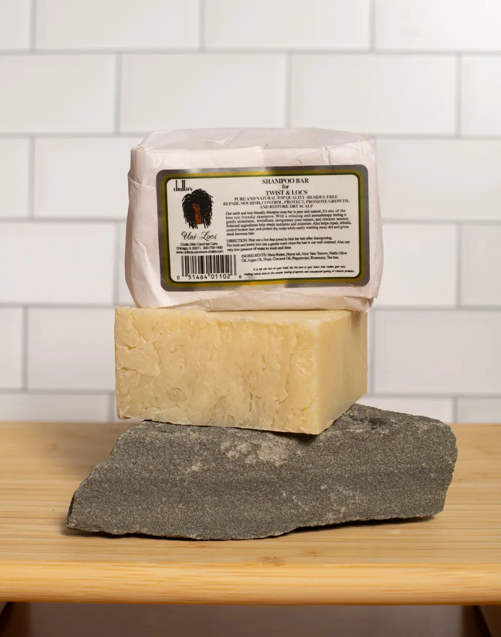 Uni-Locs Shampoo Bar - 6oz | Handcrafted Hair Shampoo and Conditioning Bar - Gently Cleanses & Nourishes Hair - Suitable for All Hair Types - Daily Haircare