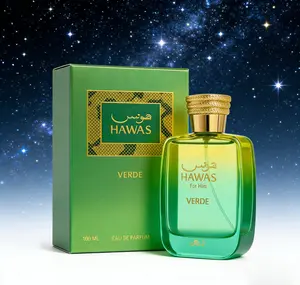 Hawas For Him Verde Eau de Parfum 100ml | Fresh Aquatic Woody Men’s Fragrance | Modern Energetic Long-Lasting Scent