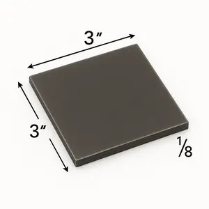 3" x 3" x 1/8" Steel Shims - Metal Base Plates - 11ga Welding Test Practice Coupons - A36 Hot Rolled Carbon Steel 0.125” for Fabrication - Value Packs