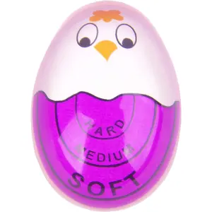 Color Changing Egg Timer for Boiling Eggs, Purple