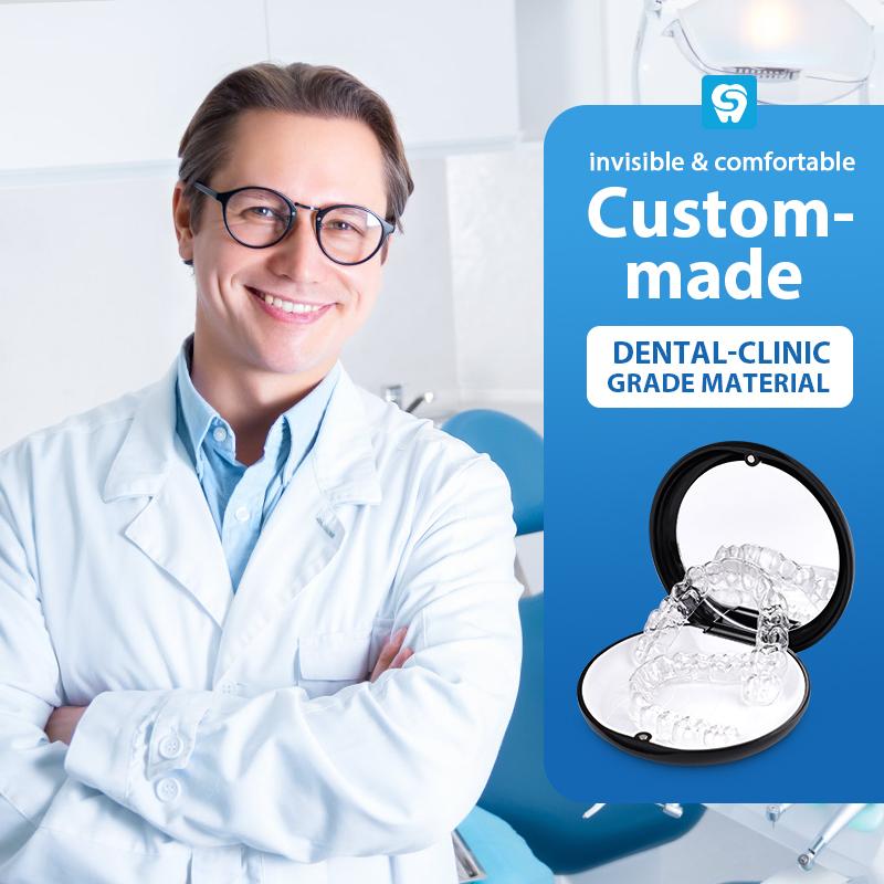 Smileseek Clear Teeth Retainer Upper & Lower – BPA-Free Precision-Fit, Nearly Invisible for Adults & Teens, Retention After Braces, Day/Night Wear