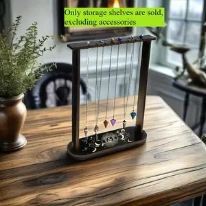 [Wooden Pendulum] Wooden Pendulum Display | Witch Decoration for Halloween, Desktop Decorative Ornament