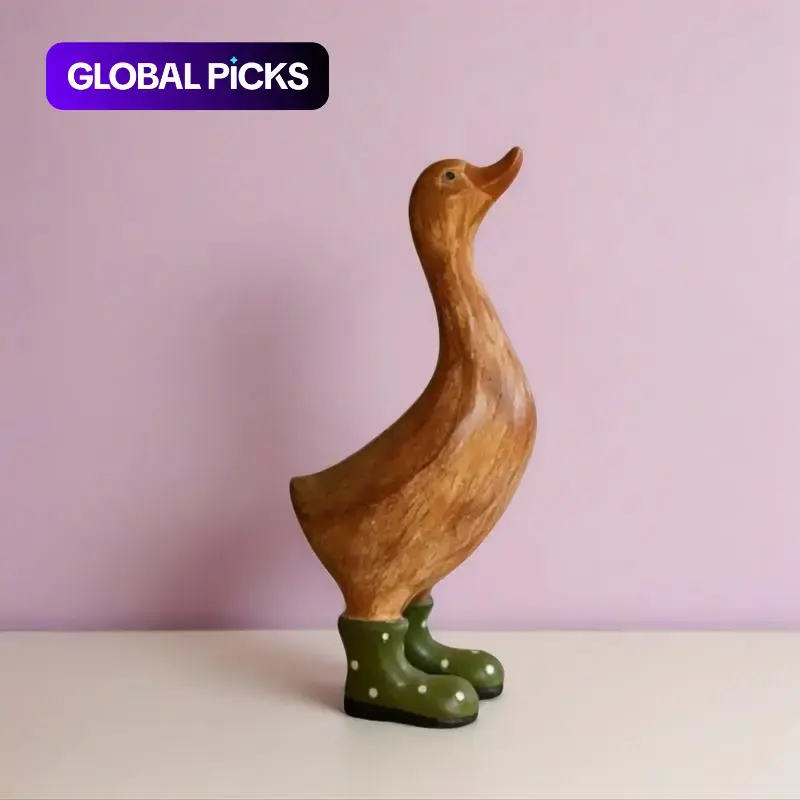 Resin Goose Statue Figurine, Home Decor Statue, Animal Figurines, Indoor & Outdoor Farmhouse Decor, Desktop Ornament for Living Room, Desk, Garden #GLOBAL PICKS