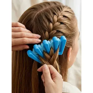 4-piece DIY Hair Styling Tool Set: Quick Hair Twister, Stylist Curling Wrench Accessories, Flexi Twist Curlers, Heatless Curlers, Suitable for Women, Girls, and Wedding Hairstyles