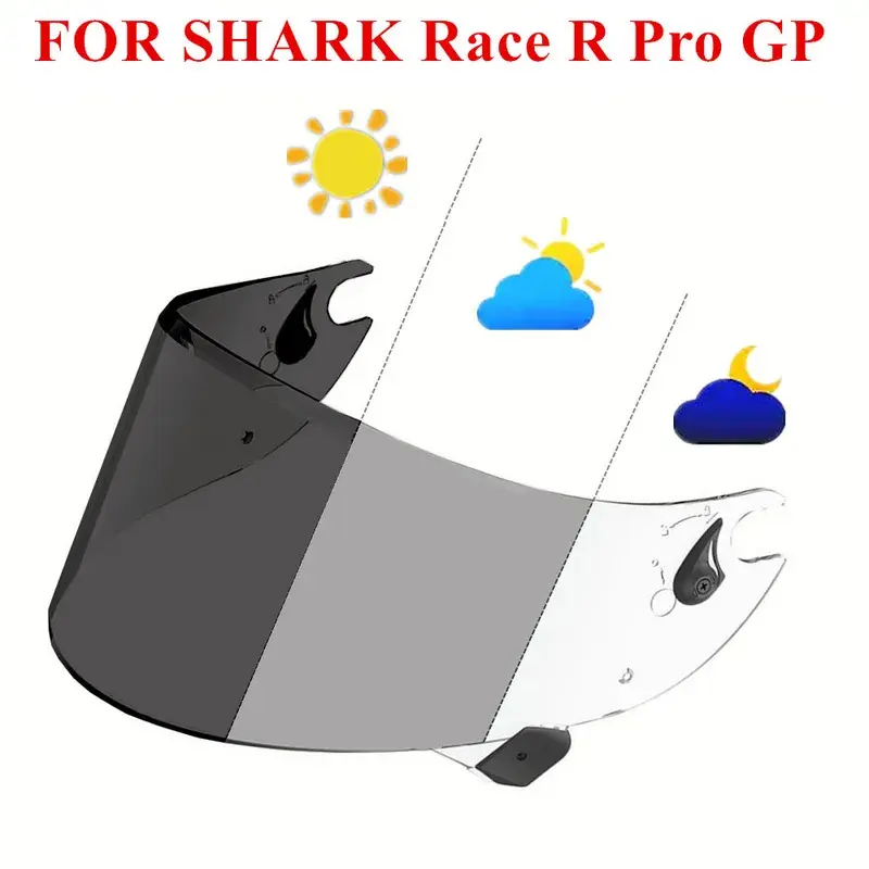 Race R Pro GP Helmet Visor For Shark Race-R Pro GP Motorcycle Helmets Lens Goggles Plating Gold Red Replacement Casco Visera