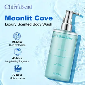 CharmBlend Fragrance Body Wash, 48H Long-Lasting Scent, 72H Moisturizing, Gentle Daily Cleanser, Suitable for Dry & Sensitive Skin, Instantly Relieves Dryness & Itching, 12.87 fl oz