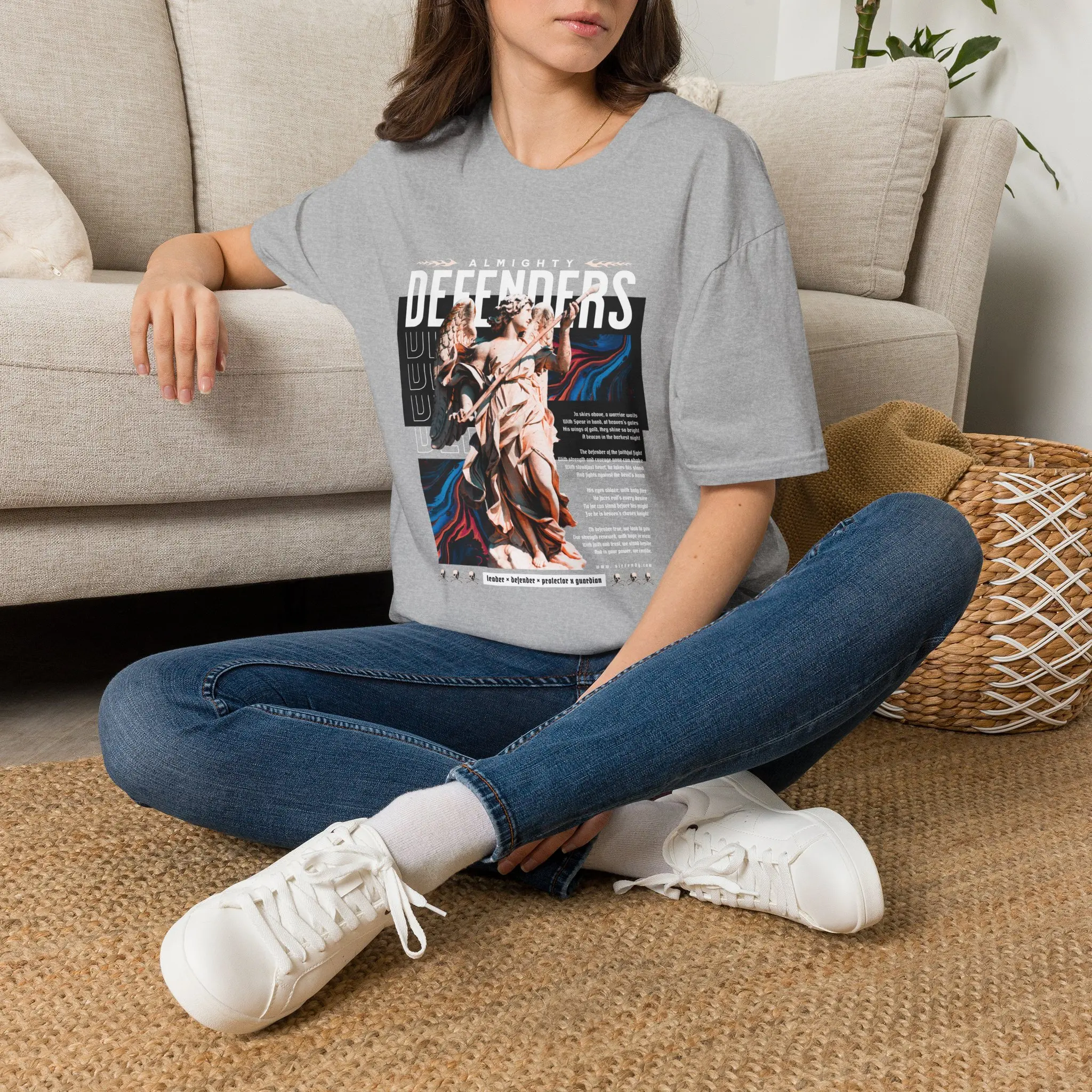 Defenders Statue Graphic T-Shirt | Classical Sculpture Art Tee