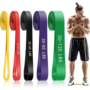 Pull Up Assist Bands Set with 5 Levels, FitnessPull Up Assist Bands Set with 5 Levels, Fitness Resistance Bands for Home Workout and Strength Training Resistance Bands for Home Workout and Strength Training