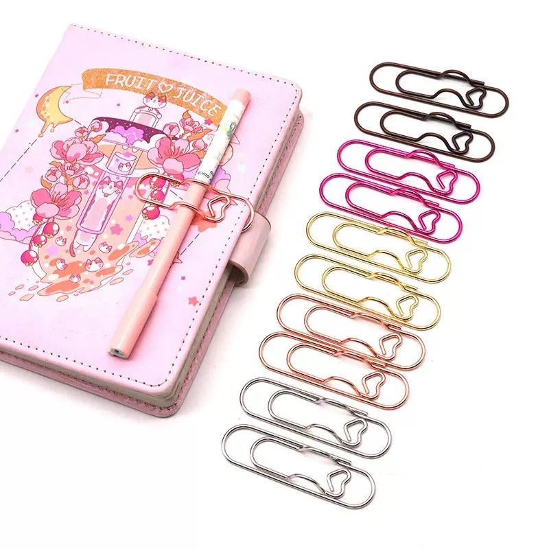 10 Pack Cute Heart Metal Pen Clips, Multi-Use Bookmark Clips for Journal Notebook, Office School Stationery 10 Pack Cute Heart Metal Pen Clips, Multi-Use Bookmark Clips for Journal Notebook, Office School Stationery