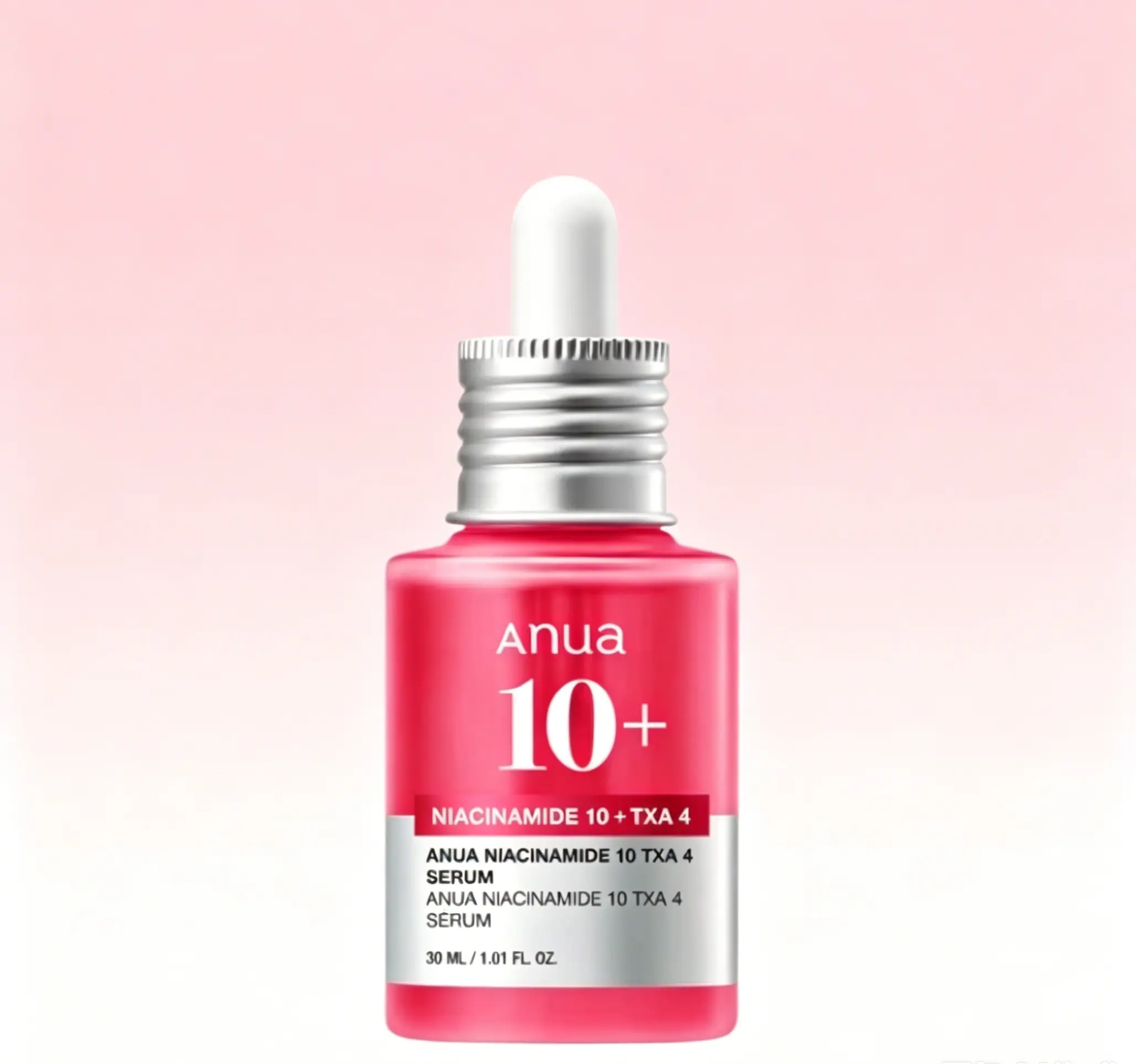 Anua 10% Niacinamide 4% Tranexamic Acid Facial Serum, Targets Hyperpigmentation to Achieve Clear Glass Skin Finish
