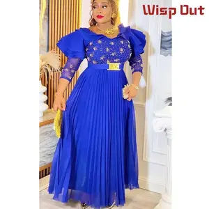 Plus Size African Women’s Party Dress 2025 Fashion Wedding Evening Dress Elegant Turkey Muslim Dress