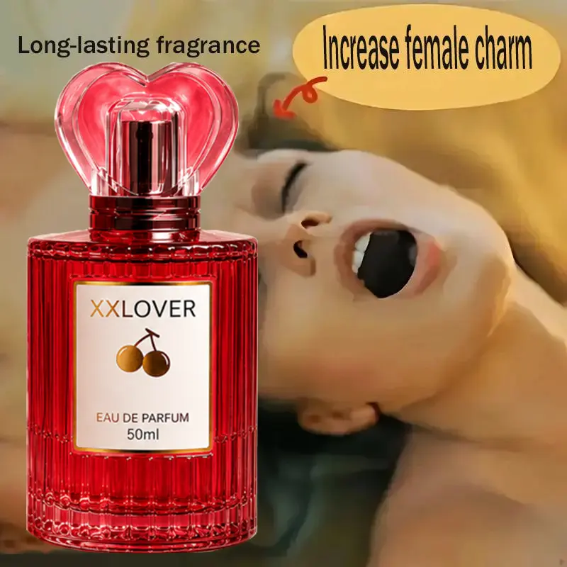 XXLOVER Cherry Women Eau de Parfum, Heart Cap Red Bottle Fruity Perfume, Long Lasting Sweet Fragrance for Dating Daily Wear, Elegant Gift for Women