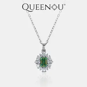 【799】1 Carat Synthetic Moissanite Classic Elegance Necklace