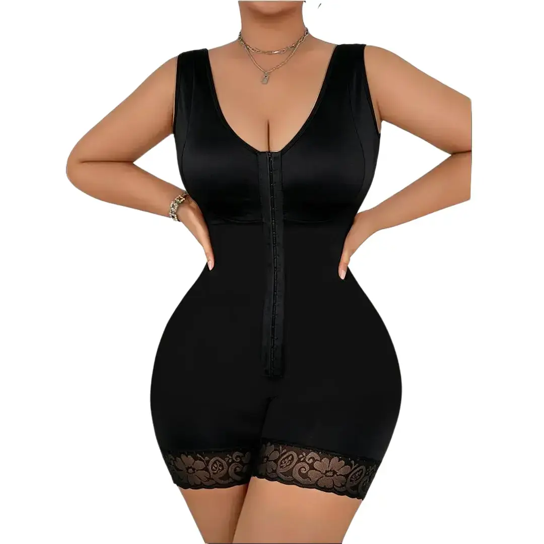 Women's Basic Colombian Seamless Shapewear Bodysuit - Nylon Blend Seamless Suit, Tummy Control, Butt Lifter, Adjustable Straps, Zipper Crotch, Womenswear Underwear Lingerie