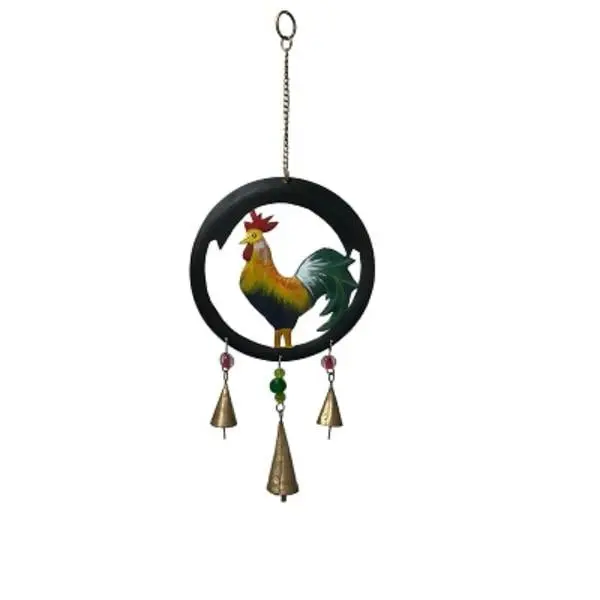 Metrotex Designs 62058 Rooster Wind Chime, Fiesta