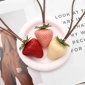 Viral Cute Strawberry Bag Charm – Must-Have Glitter Fruit Keychain for Kids, Teens & Adults | Perfect Gift Idea