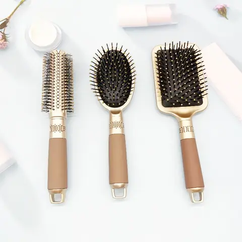 3 Pieces Anti Static Massage Oval Comb Set, Hair Dryer Styling Brush, for Long Thick Curly Wavy Dry Damaged Hair