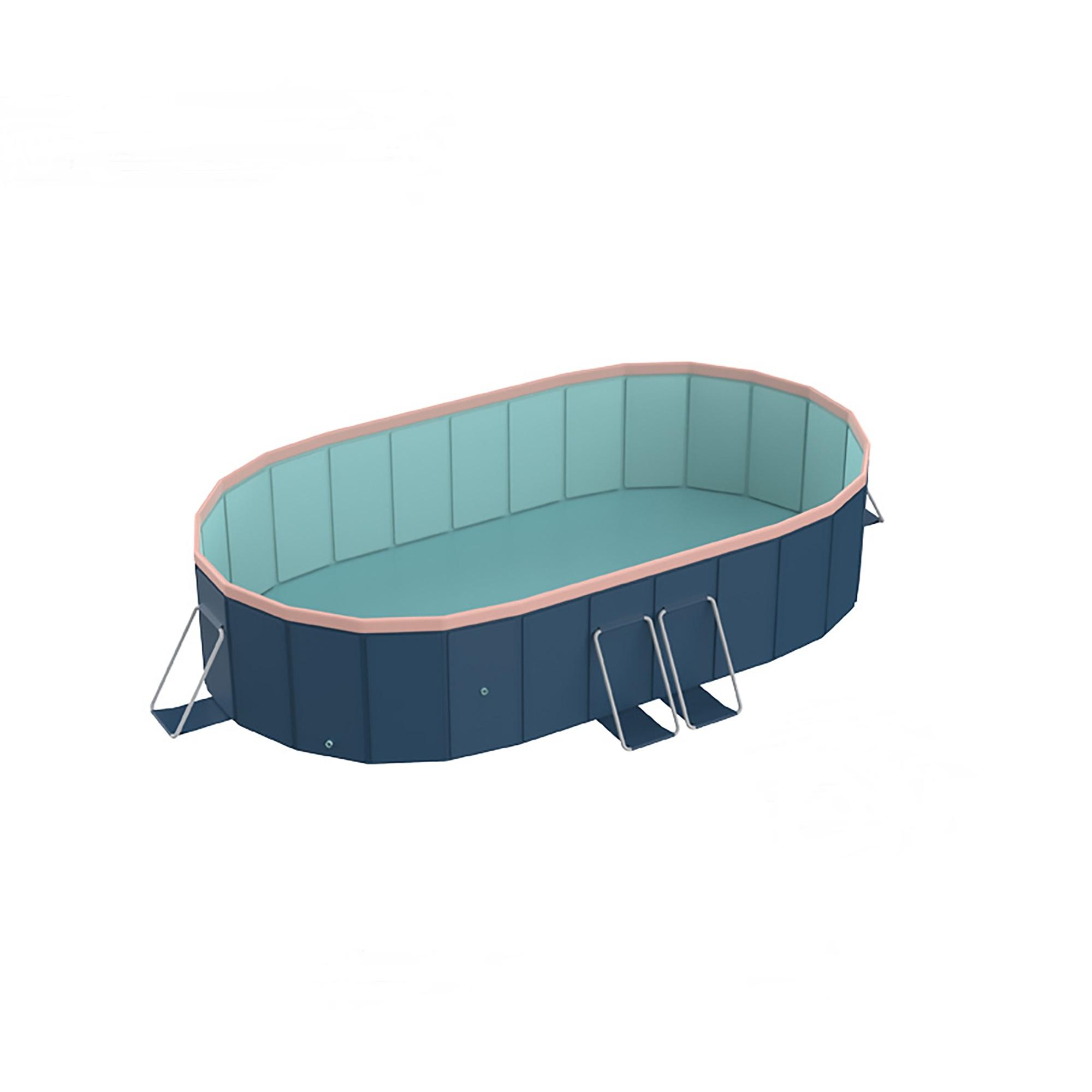 PVC Folding Pool (Non-Inflatable), Summer Bathing & Cooling, Suitable for Outdoor Patio, Beach & Garden, Durable, Easy to Install & Store