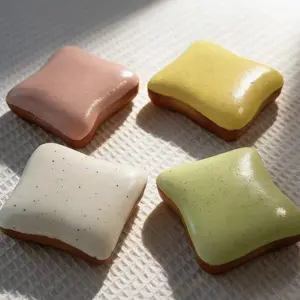 Multicolor Toast-Shaped Slow-Rising Squishy Set, Soft Sensory Fidget Stress Relief Item for Kids, 2026 Children's Day Gift