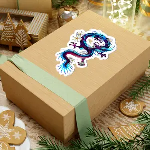 Electric Neon Dragon Sticker  Lara Davenport x Trash Cult