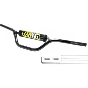 7/8 Inch 22mm 6063-T6 Aluminum Dirt Bike Handlebars With Foam Pad, Universal For Motocross Pit Dirt Bike ATV Quad Mini Bike CRF YZF KXF KLX RMZ Black