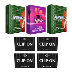 BREAK#664 WEDNESDAY  BlackTie Football City Edition Cufflink + BlackTie Football Edition Cufflink (x2) + BlackTie Football Clip-On (x4) Pick Your Team (SM) 04/09/26 01:30 AM EST or RIP ON FILL