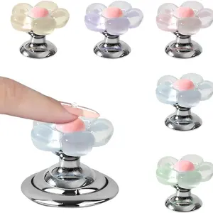 Floral Bathroom Buttons Set, /lavender Toilet Tank Switch, Easy Install Bath Decor, Durable Plastic Replacement Knob, Valentine Gift