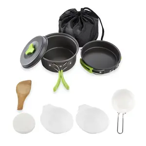 Camping Cookware Set Backpacker'S Cooking Set: Portable, Durable Outdoor Cookware with Tableware and Handy Storage Bag PSKOOK