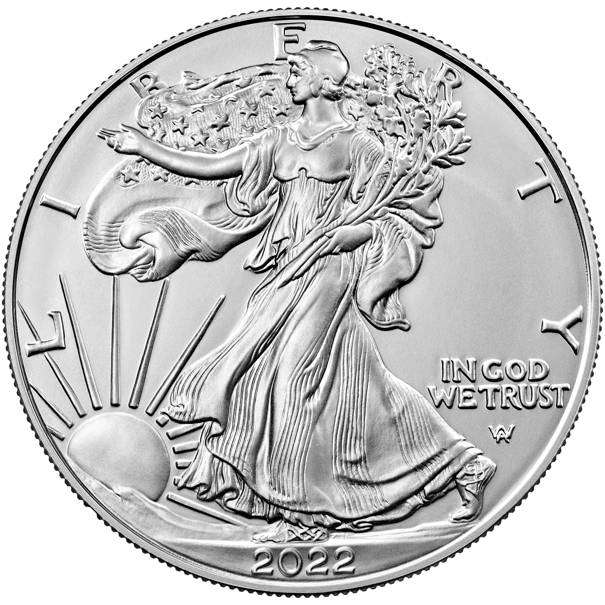 1oz American Silver Eagle Coin .999 Fine Silver - (Random Date), - Non-Circulating, Collectable U.S. Coin - Encased In A Protective Coin Flip
